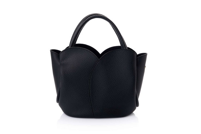 Lucky Bees Arden - Bolsa de Hombro Negra de Cuero de Polivinilo para Mujer, Elegante y Versátil